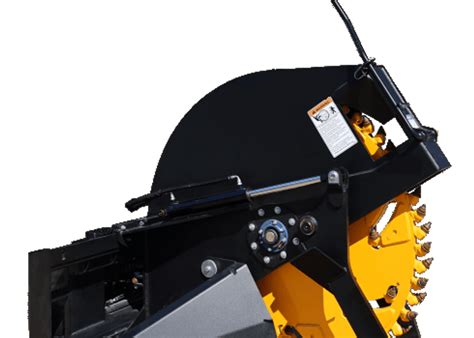 skid steer hydraulic concrete saw|rock wheel attachment.